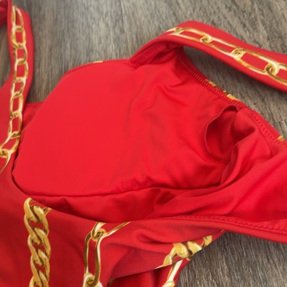Show Me Your MuMu Red Italia Off the Chain Bathing Suit - Picture 15 of 16